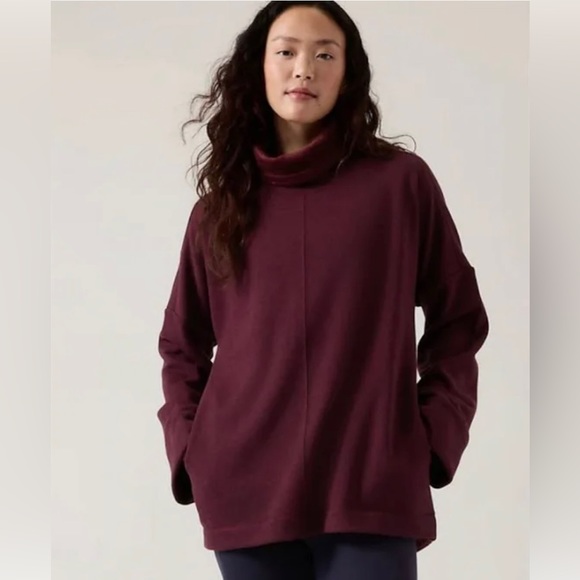 Cozy Karma Funnel Neck Sweatshirt NWT - Picture 1 of 7